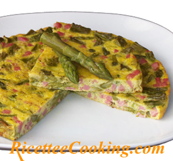 Frittata di asparagi al forno